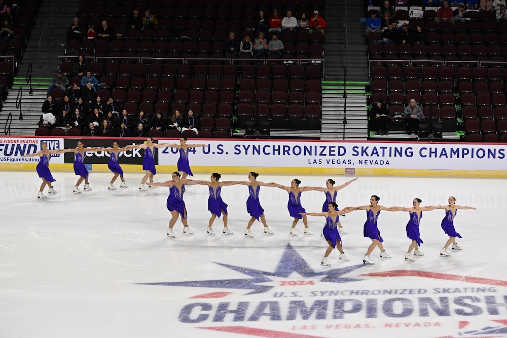 IceSymmetrics performing at the 2024 US Synchronized Skating Championships
