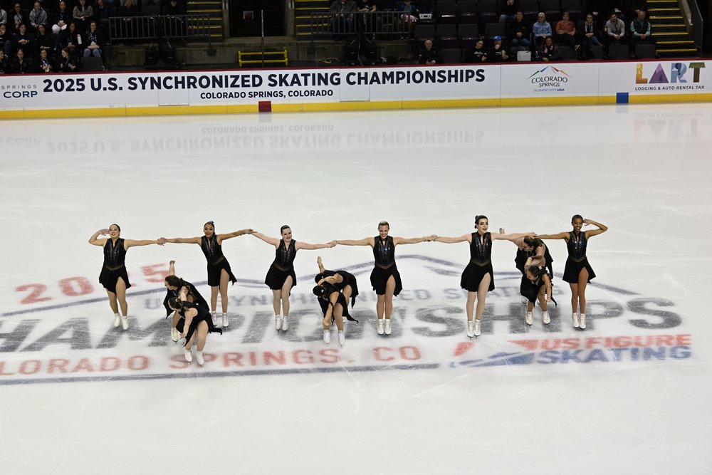 IceSymmetrics performing at the 2025 US Synchronized Skating Championships