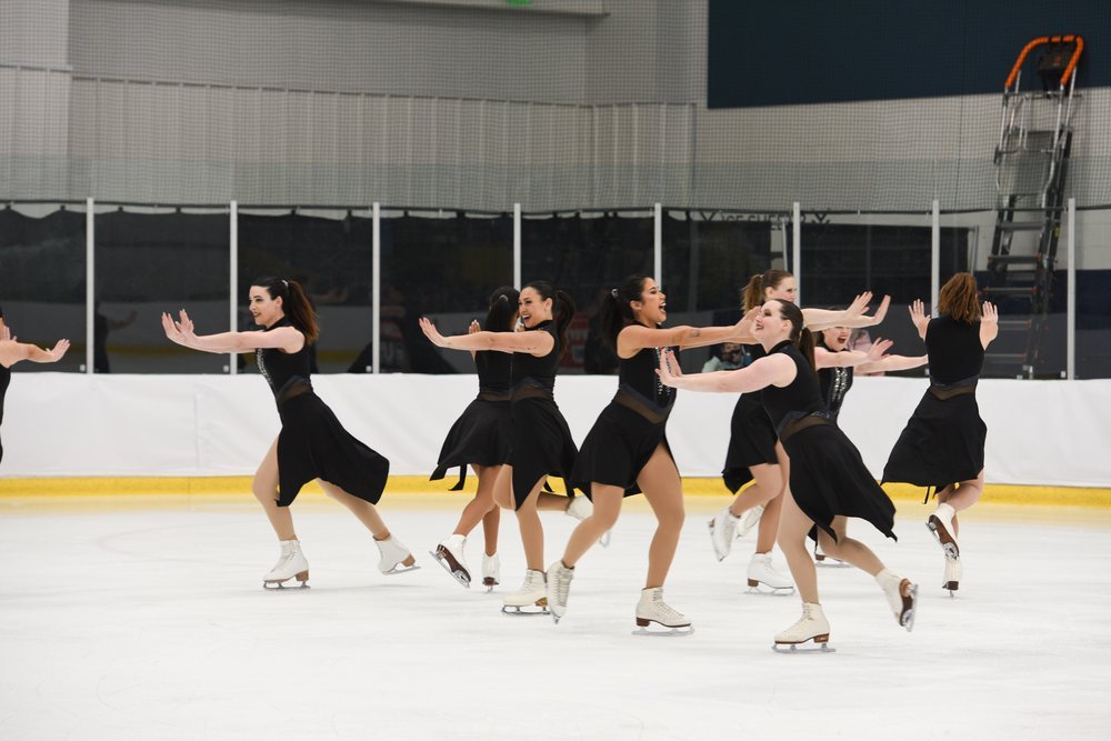 IceSymmetrics performing at the 2026 Pacific Coast Synchronized Skating Sectional